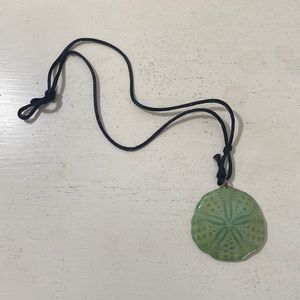 Sandollar stone necklace